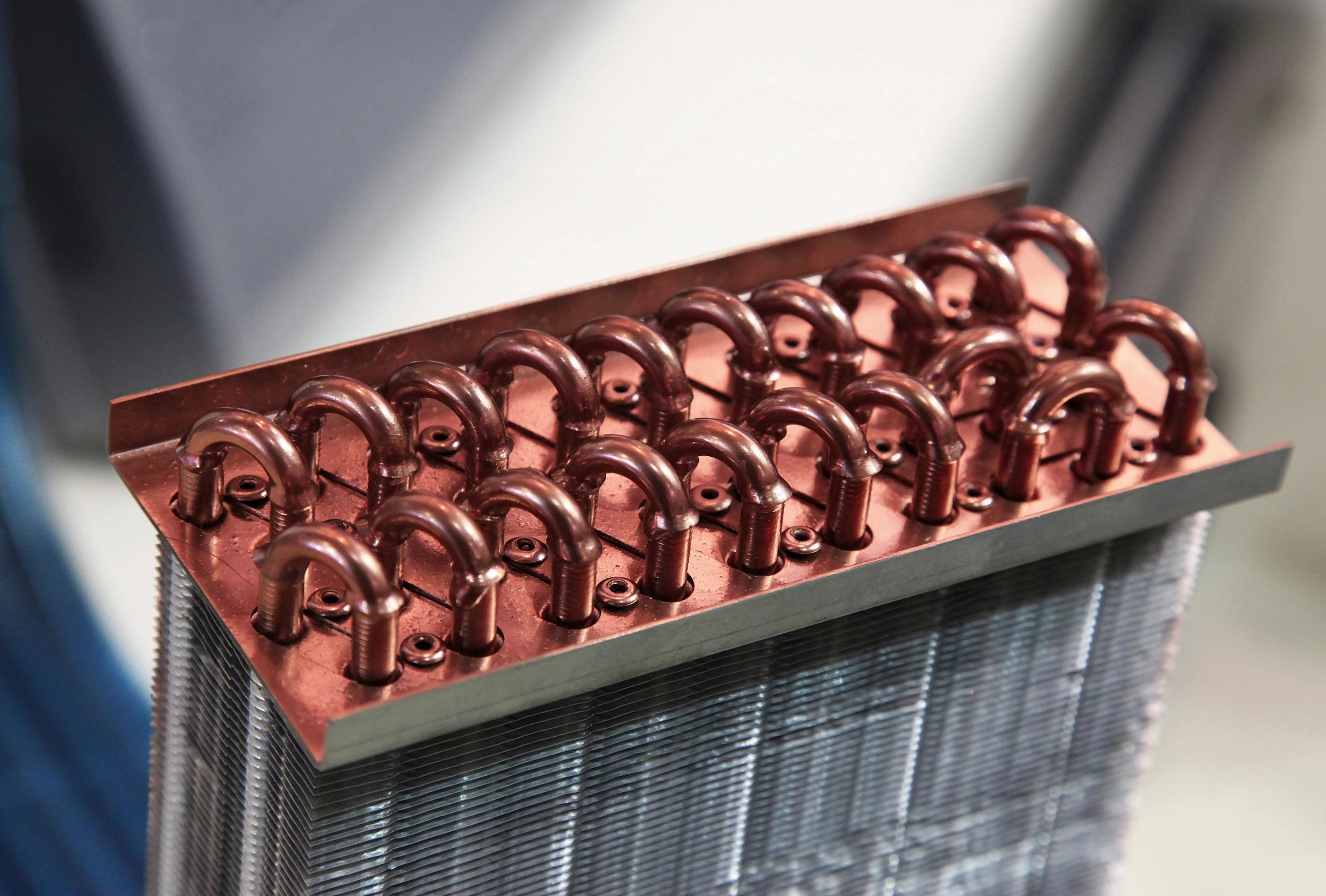 A large, newly finished custom heat exchanger