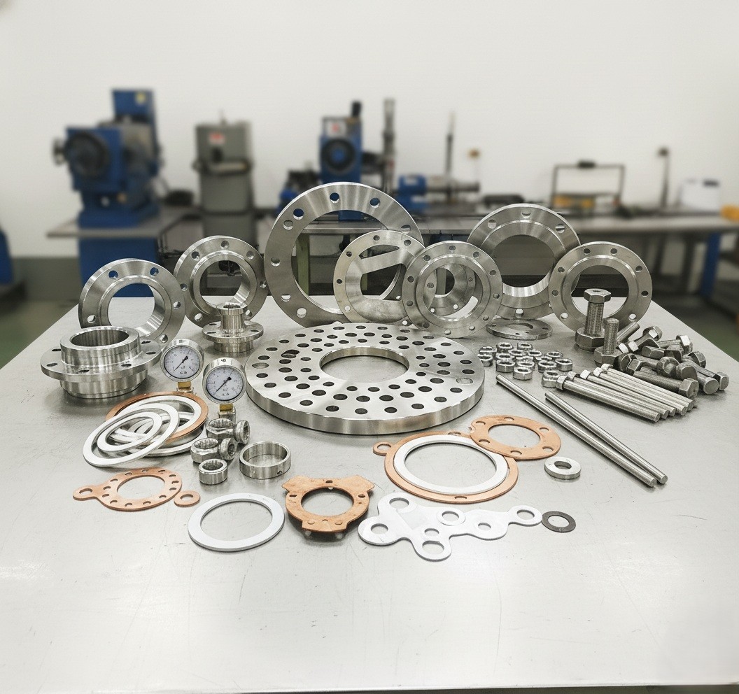 Gaskets, baffles, and other heat exchanger spare parts